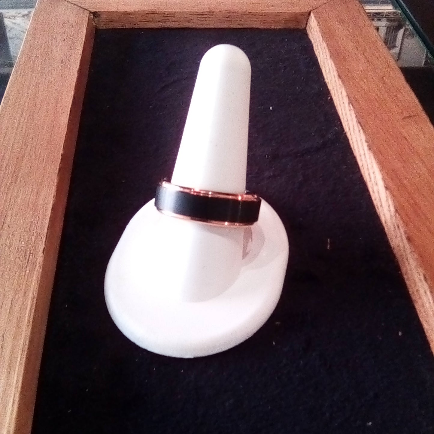 Rose & Black Ring