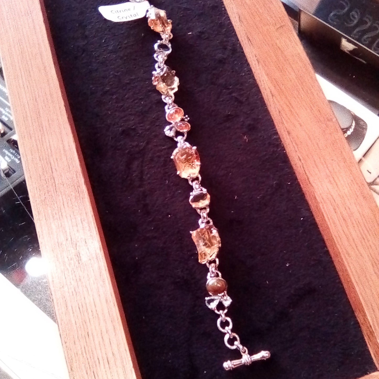 Citrine/Crystal Bracelet