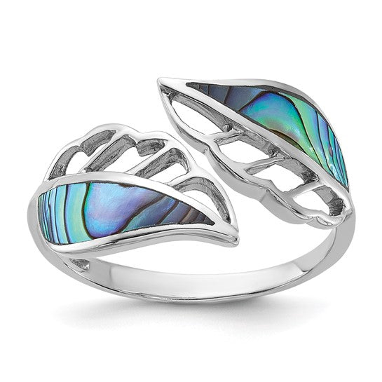 Abalone selling shell sterling silver ring